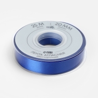 Лента атласная двухсторонняя №0329 20мм*25±1м синий TR Лента атласная двухсторонняя №0329 20мм*25±1м синий TR