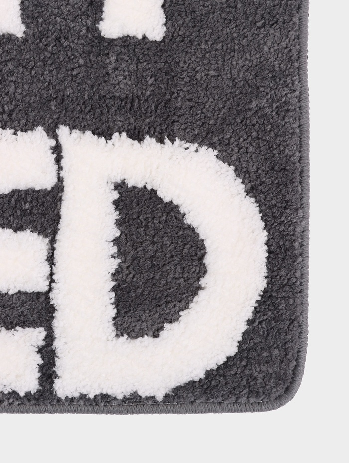 Коврик Доляна Get Naked, 50&times;80 см, микрофибра, темно-серый