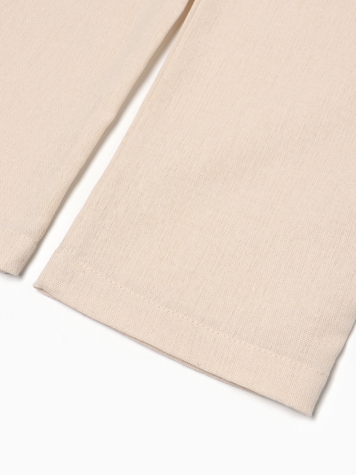 Пижама (рубашка и брюки) для мальчика MINAKU: Home collection, цвет бежевый, рост 152 см