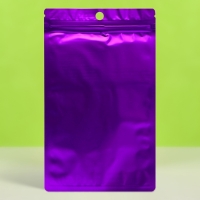 Пакет Зип-лок с окном, с еврослотом, фиолетовый, 12 х 18 см  см наб 20шт      10664549