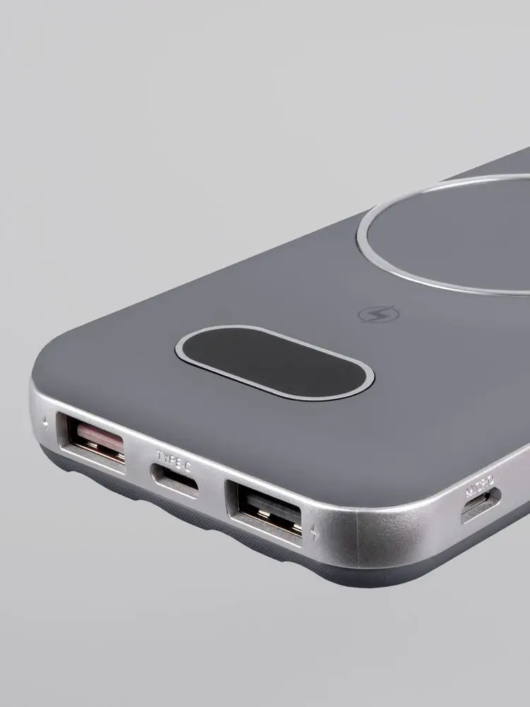 Внешний аккумулятор Omni Pro 10000 мАч, серый