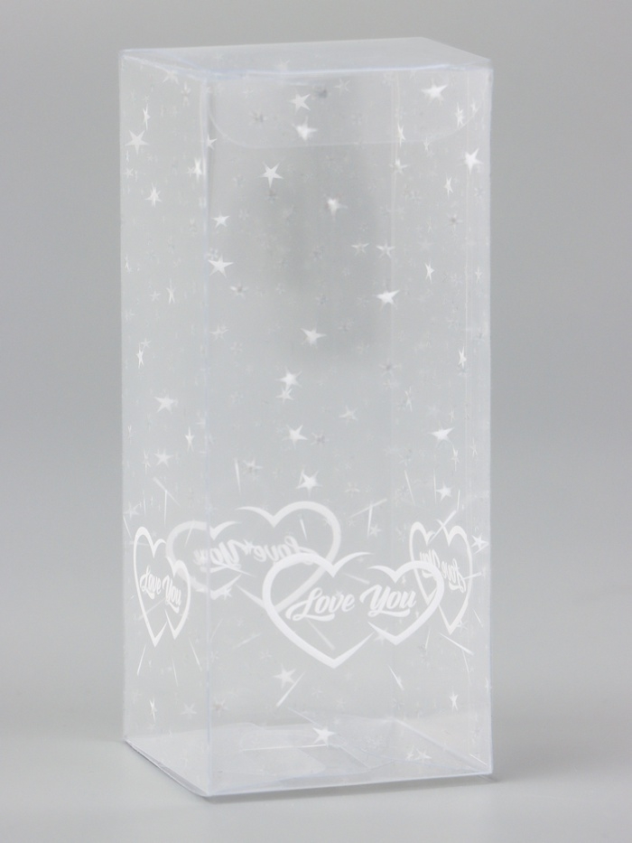 Складная коробка из PVC LOVE YOU, 5 х 5 х 12 см 5шт