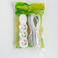 Удлинитель Luazon Lighting ECO, 3 розетки, 10 м, 16 А, 3500 Вт, ПВС 3х1 мм2, с з/к