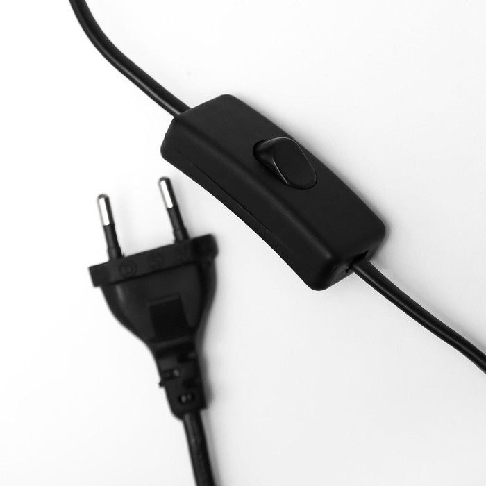 Бра с проводом 59393/1 E14 40Вт черный-хром 15х11х15 см