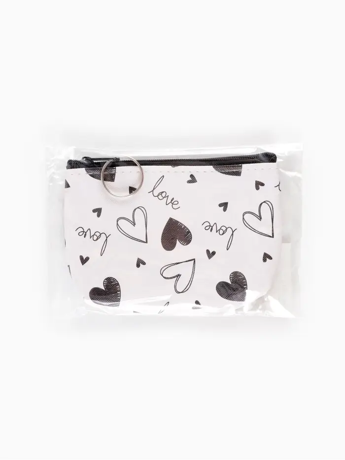 Кошелек жен 13-01-01 Июнь2504, 11*3,5*8,5 см, отд на молнии, белый-черный