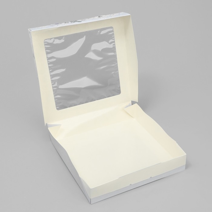 Кондитерская упаковка, коробка с ламинацией &laquo;Расцветай&raquo;, 20 х 20 х 4 см