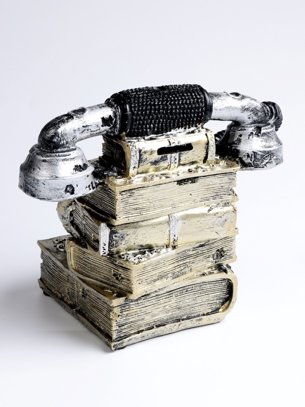 Часы настольные интерьерные, &laquo;Телефон&raquo;, на батарейках, 23.5&times;14&times;18.5 см, d-5.5 см