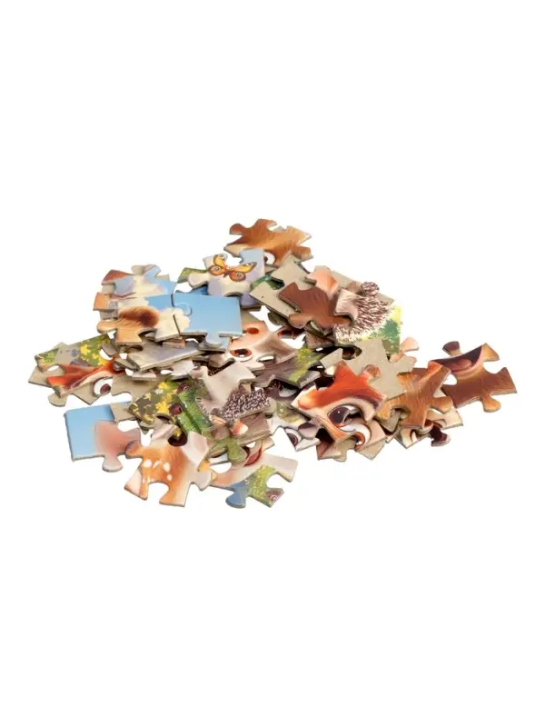 Пазл 54 эл. "Животные в лесу", 17,5 х 13 см