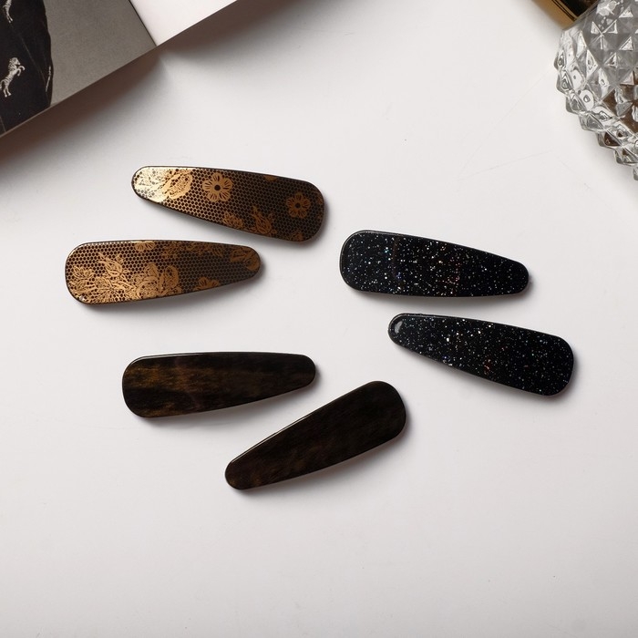 Невидимка для волос Невидимка для волос "Герти" (набор 6 шт) цветы сетка, 5,5 см