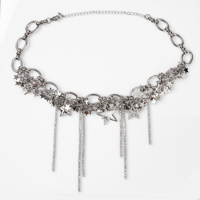 Колье «Здвёзды» цепь, цвет серебро Колье «Здвёзды» цепь, цвет серебро