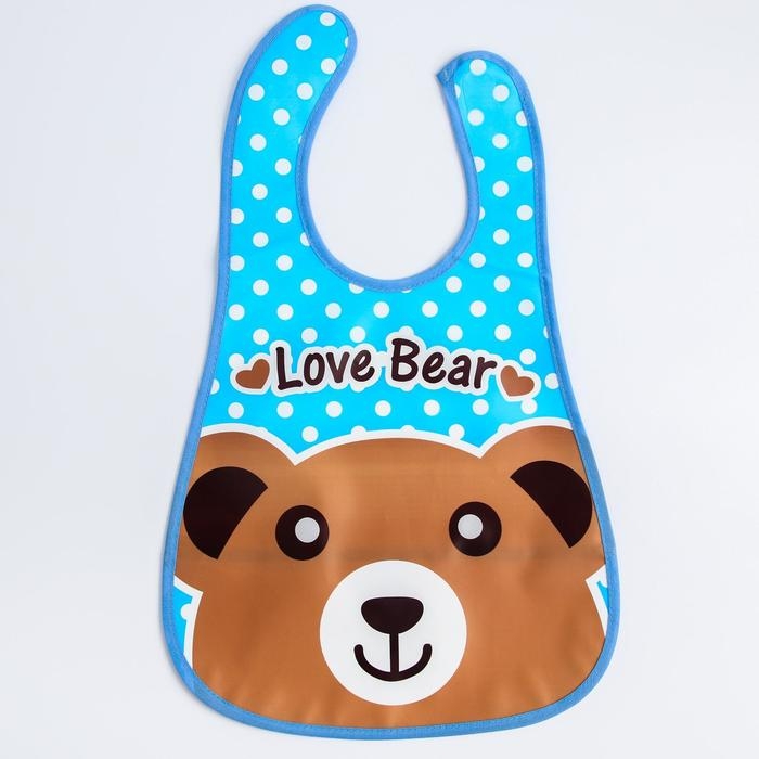 Нагрудник для кормления непромокаемый на липучке, для мальчика, с карманом, МИКС