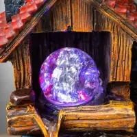 Фонтан "Домик под деревом" 32х15х13 см (с подсветкой)