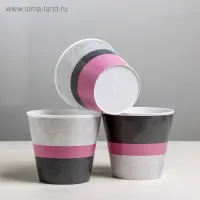 Набор кашпо для цветов 3 в 1 &laquo;Лофт&raquo;, 0,8 л, 11 х 12 см