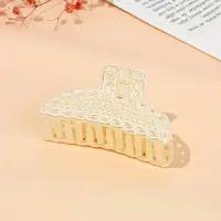 Краб для волос "Синтия" дуга галант, 9 см, белый