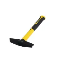 Молоток сварщика ТУНДРА, двухсторонний плоский боек, двухкомпонентная рукоятка, 300 г