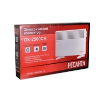 Обогреватель "Ресанта" ОК-2500СН, конвекторный, 2500 Вт, 25 м², белый Обогреватель "Ресанта" ОК-2500СН, конвекторный, 2500 Вт, 25 м², белый