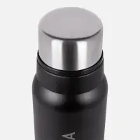 Термос Relaxika 1000 со стикерпаком, черный