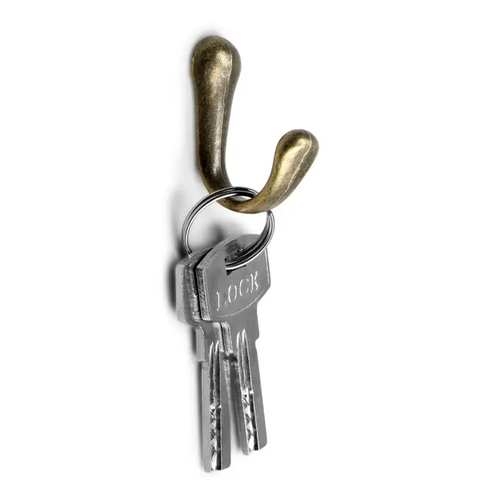 Крючок мебельный ТУНДРА TKO020, однорожковый, бронза, 50 шт