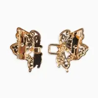 Зажим для кардигана "Ажур" бабоччка, цвет золото