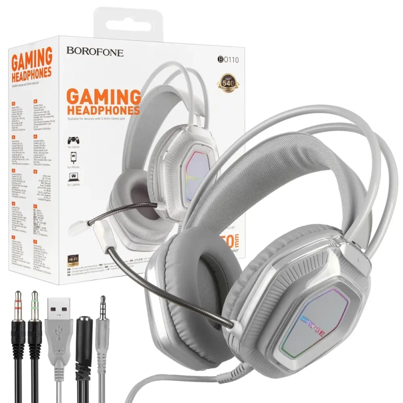 Наушники BO110 Bluetooth Borofone серые