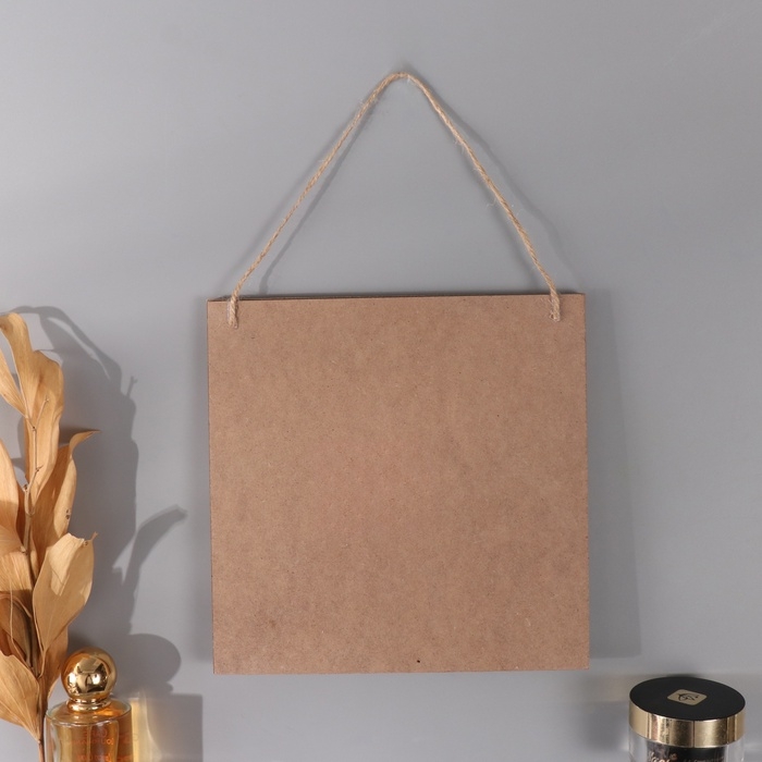 Крючки декоративные дерево "Ветки монстеры и две вазы" 2,5х20х20 см