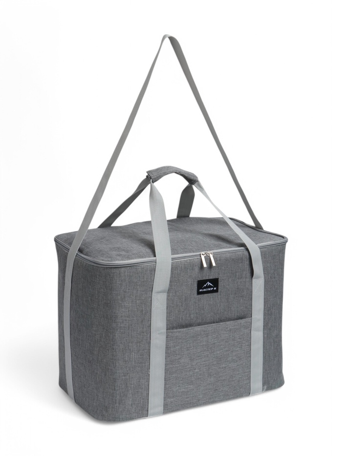 Термосумка для еды и продуктов 37 л, сумка холодильник, 43 х 26.5 х 33 см, толщина 5 мм