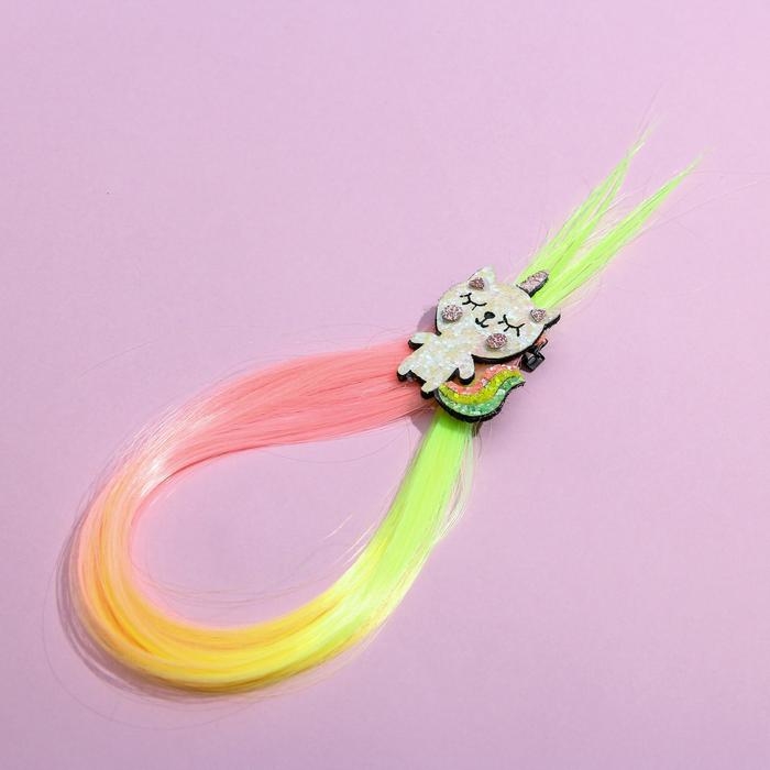 Заколки для волос , цветная прядь &laquo;Время волшебства&raquo;