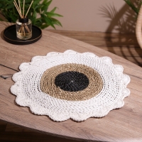 Коврик плетёный круглый 35 см