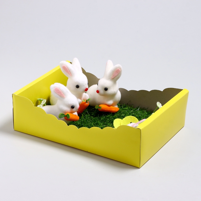 Пасхальный декор &laquo;Зайчики на травке&raquo; 24 &times; 19 &times; 11 см