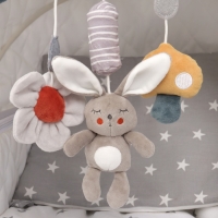 Подвеска - погремушка &laquo;Зайка Бонни&raquo;, пищит, шуршит, на кроватку, коляску, Крошка Я