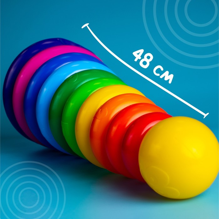 Пирамидка, 10 колец с шаром Пирамидка, 10 колец с шаром