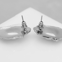 Серьги с жемчугом &laquo;Эксклюзив&raquo; мятые, цвет серебро