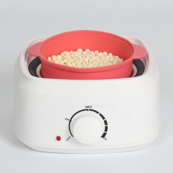 Чаша для воскоплава, d11 &times; 7 &times; 14 см, цвет розовый