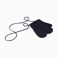 Варежки детские MINAKU, цвет темно-синий, 13.5  см