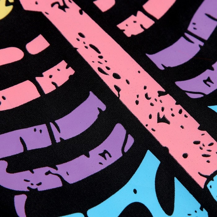 Карнавальный набор &laquo;Радужный скелетик&raquo;, платье и ободок, р. S