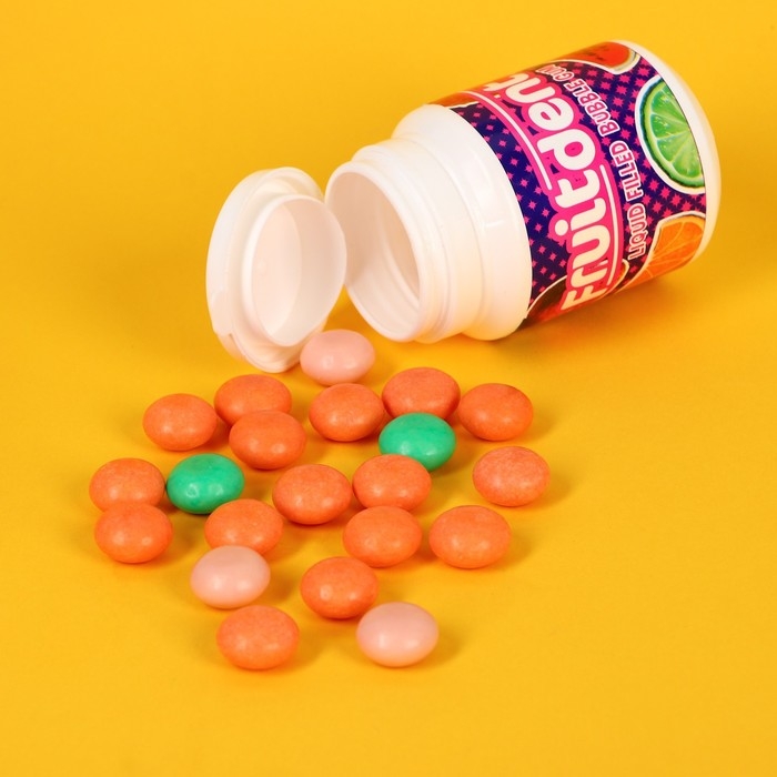 Жевательная резинка FRUIT DENT с жидким центром, 40 г