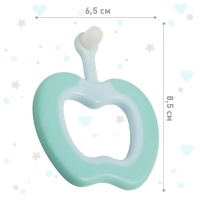 Детская зубная щетка с мягкой щетиной, нейлон, с ограничителем, цвет бирюзовый