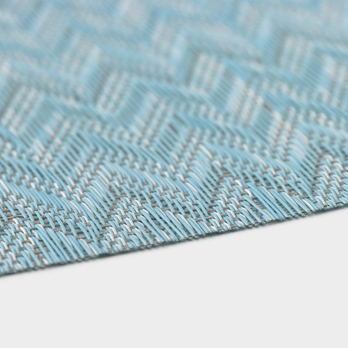 Салфетки сервировочные на стол Доляна, 4 шт, 45&times;30 см, цвет лазурный