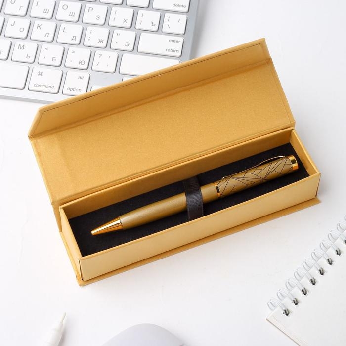 Ручка в футляре &laquo;Учителю: Лучший учитель&raquo;, металл, синяя паста, 1.0 мм