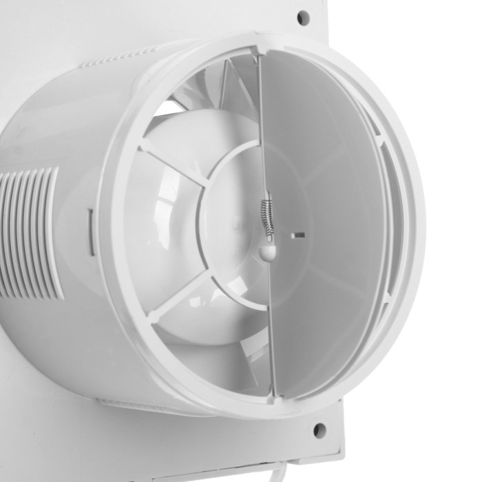 Вентилятор вытяжной ZEIN LOF-11, d=100 мм, 220 В, 14 Вт, с проводом, обратный клапан