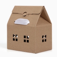 Коробка складная &laquo;Домик, бурый &raquo;, 15 х 18 х 10 см