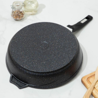 Сковорода &laquo;Гранит Star&raquo;, d=30 см, пластиковая ручка, антипригарное покрытие, тёмно-синий