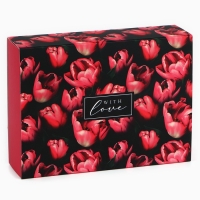 Коробка для сладостей &laquo;Тюльпаны&raquo;, 20 х 15 х 5 см