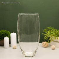 Ваза "Малага" средняя 30х15 см,  3,95л прозрачная