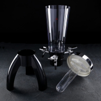 Башня пивная &laquo;Ракета&raquo;, 3 л, 3 крана, цвет чёрный