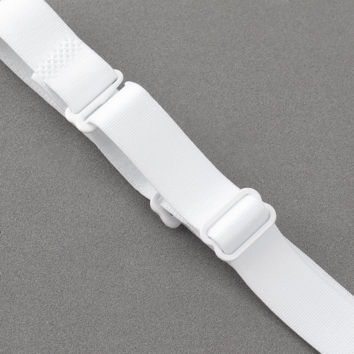 Бретели текстильные, 1,5 см, 45 см, пара, цвет белый Бретели текстильные, 1,5 см, 45 см, пара, цвет белый