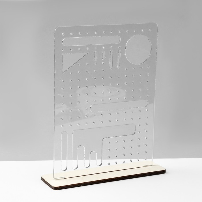 Подставка под украшения &laquo;Эко&raquo;, 17&times;5&times;20 см, ПЭТ 3 мм, фанера