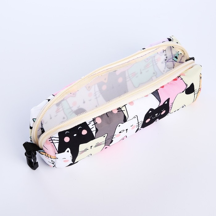 Рюкзак школьный из текстиля на молнии, 3 кармана, пенал, цвет разноцветный