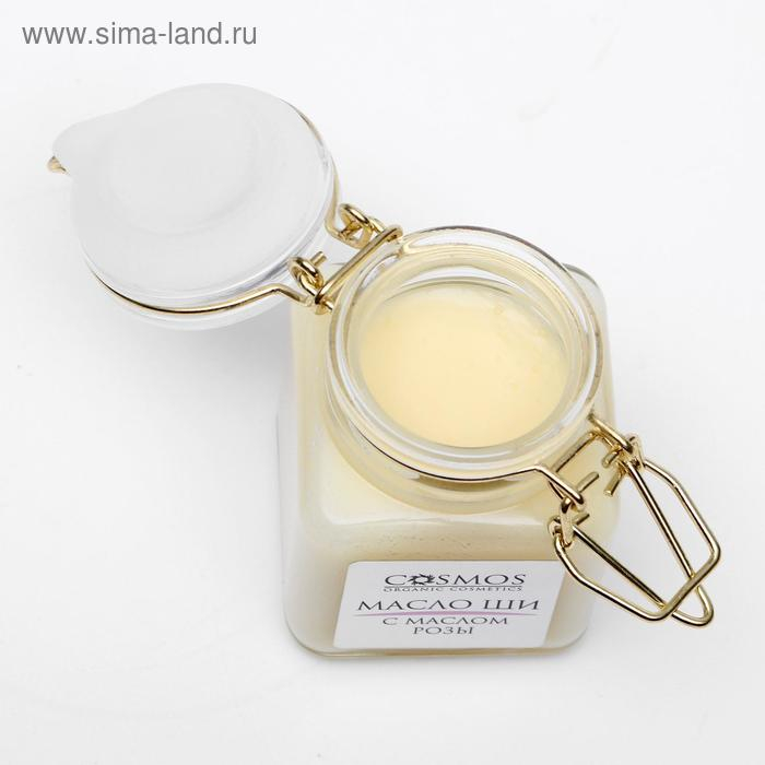 Масло ши &laquo;Cosmos&raquo;, с маслом розы 100 мл, стекло