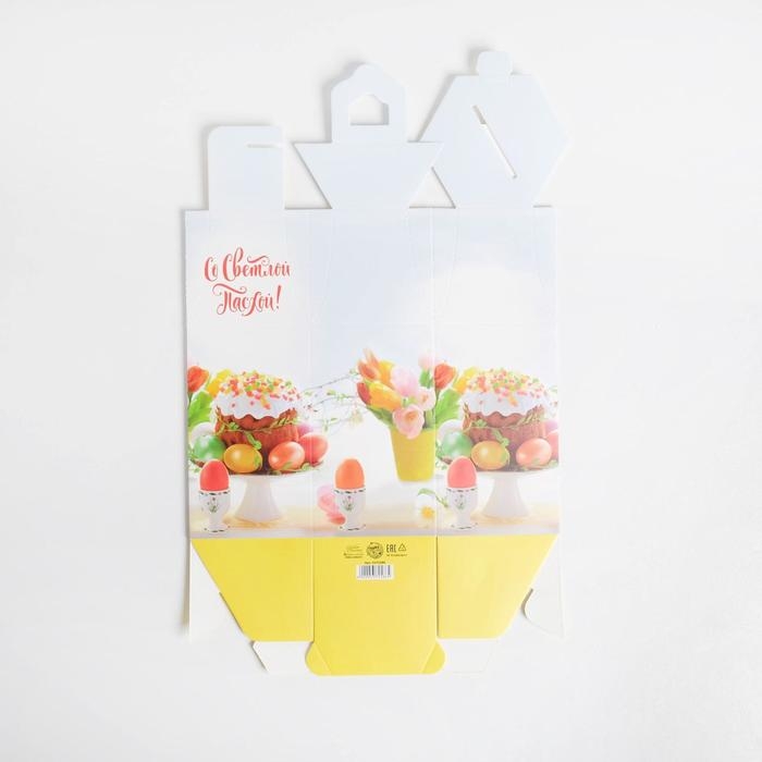 Коробка кондитерская складная, упаковка &laquo;Со Светлой Пасхой&raquo;, 16,5 х 14,5 х 21 см